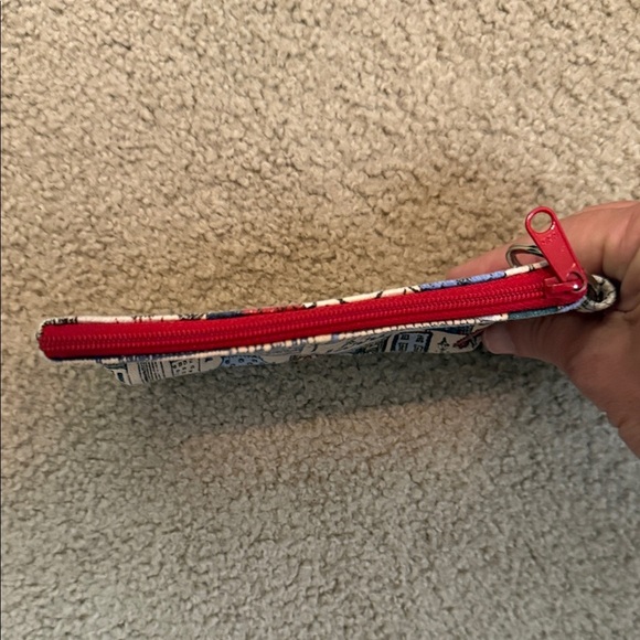 Harrods Blue and Red Cityscape Coin Pouch - Picture 3 of 7